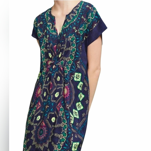 Maeve Dresses & Skirts - Maeve Anthropologie 100% Silk Medallion Print Mini Dress Women's Sz Med